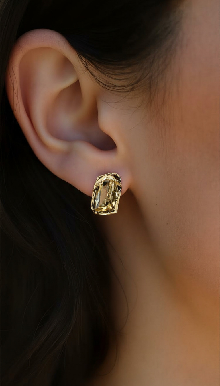 Серьги Alcozer & J с цитрином