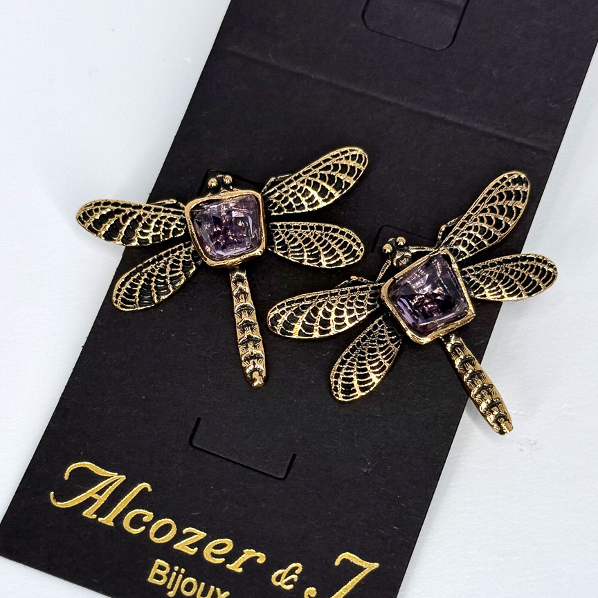 Серьги Alcozer & J с аметистом