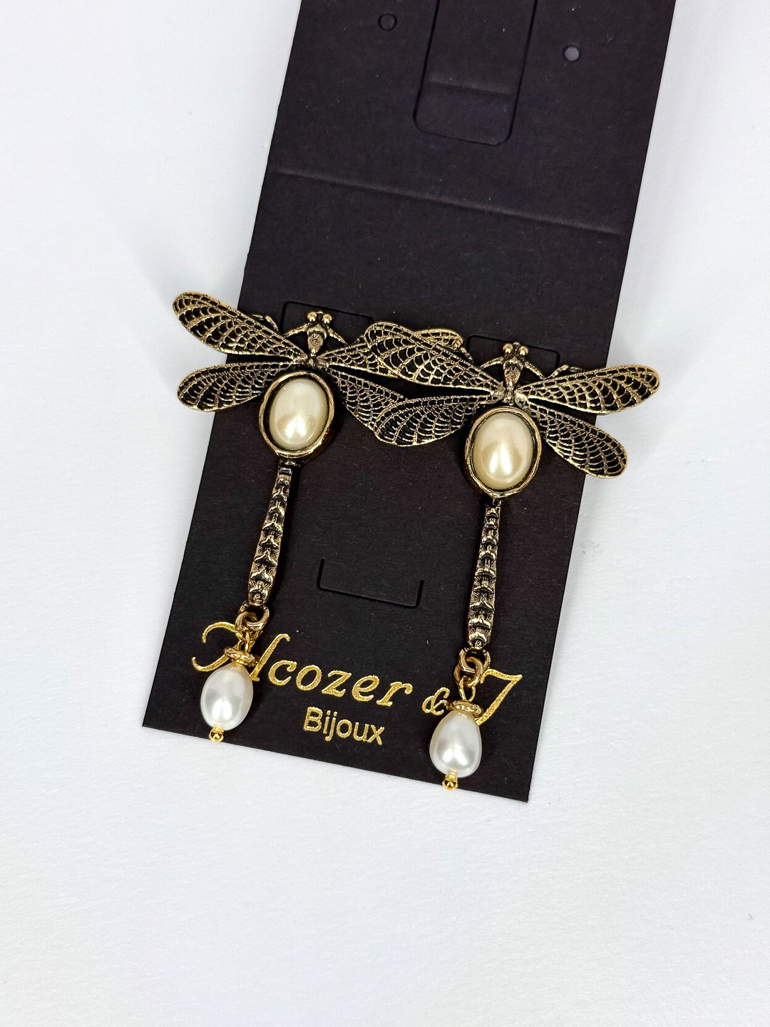 Серьги Alcozer & J с жемчугом O78GB25