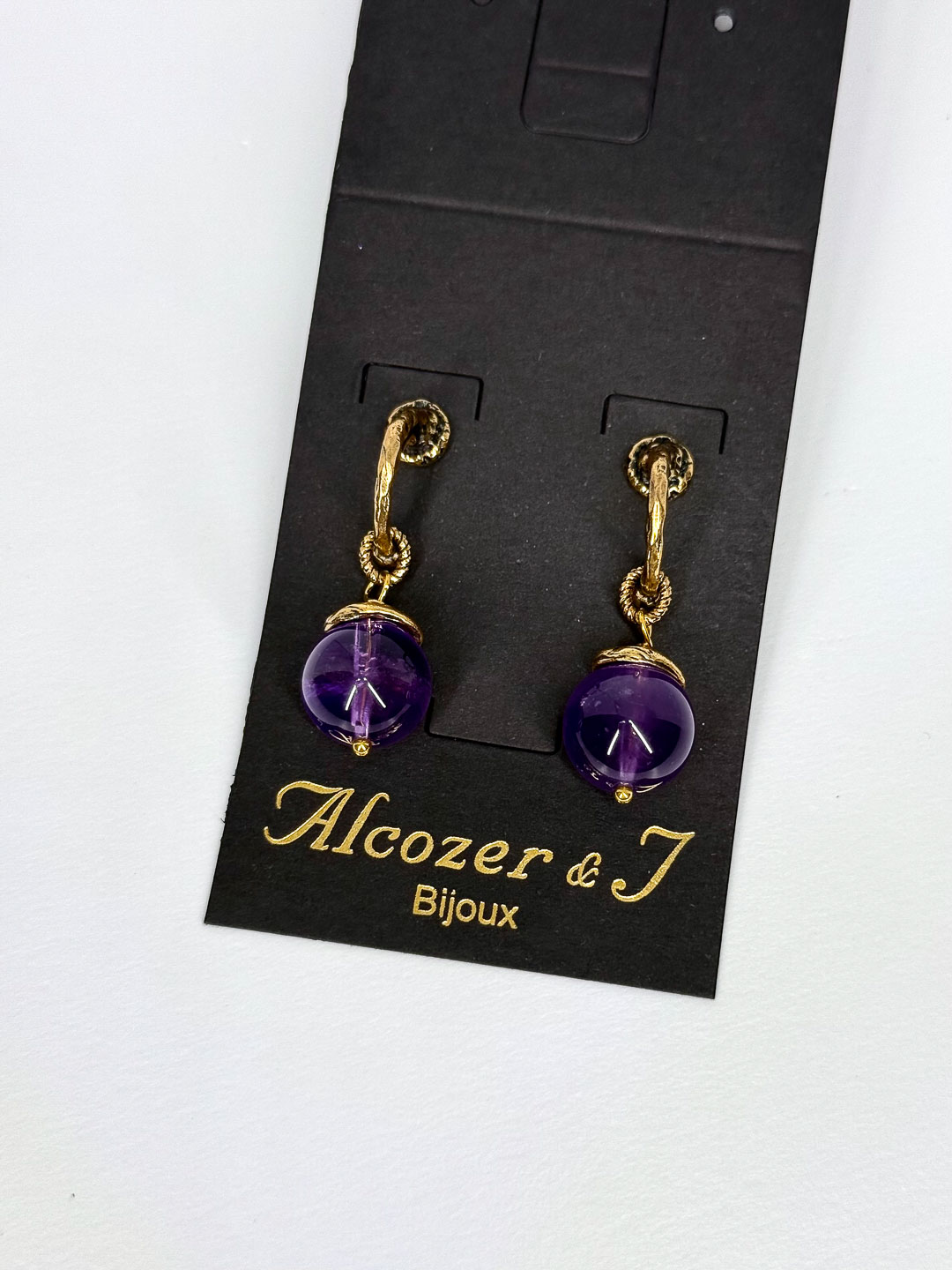 Серьги Alcozer & J с аметистом