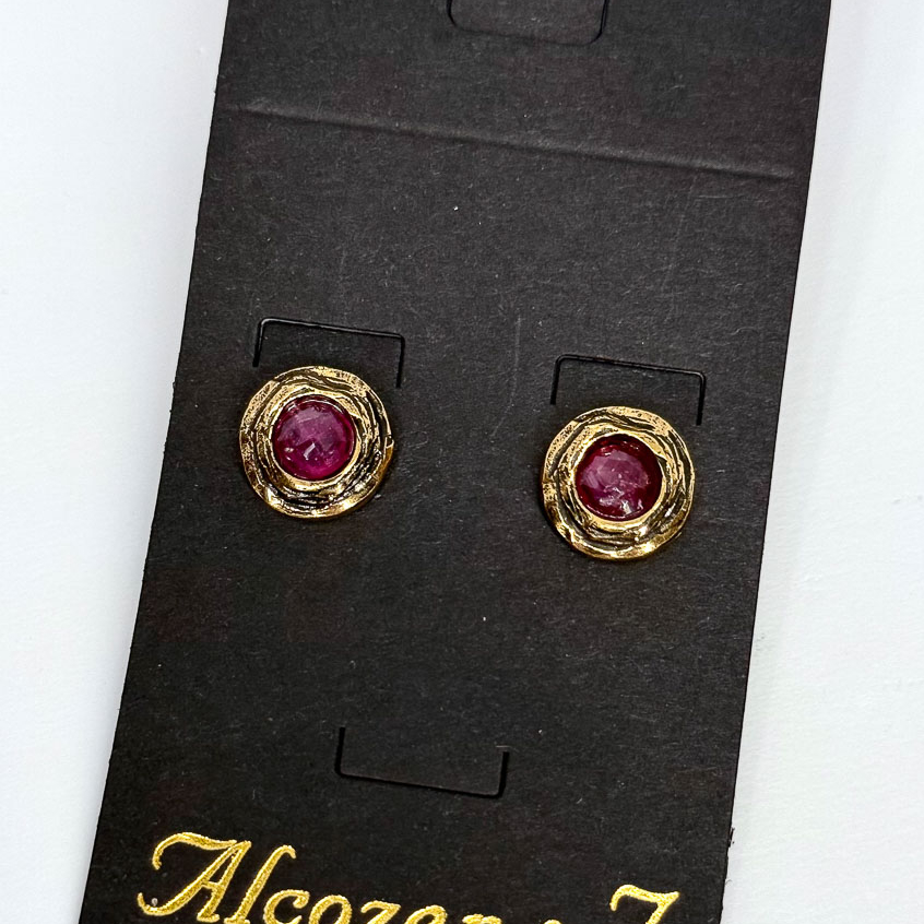 Серьги Alcozer & J с рубином
