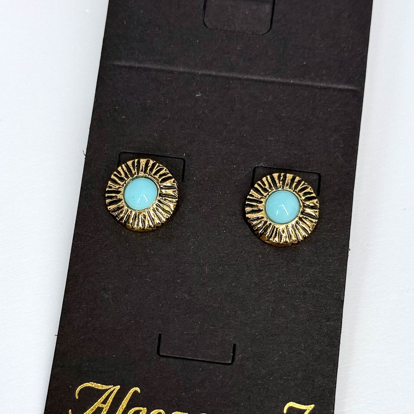 Серьги Alcozer & J с бирюзой