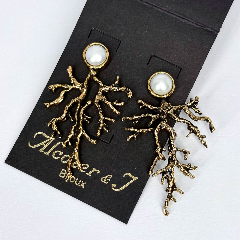 Серьги Alcozer & J с жемчугом