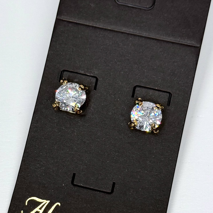 Серьги Alcozer & J Swarovski прозрачные