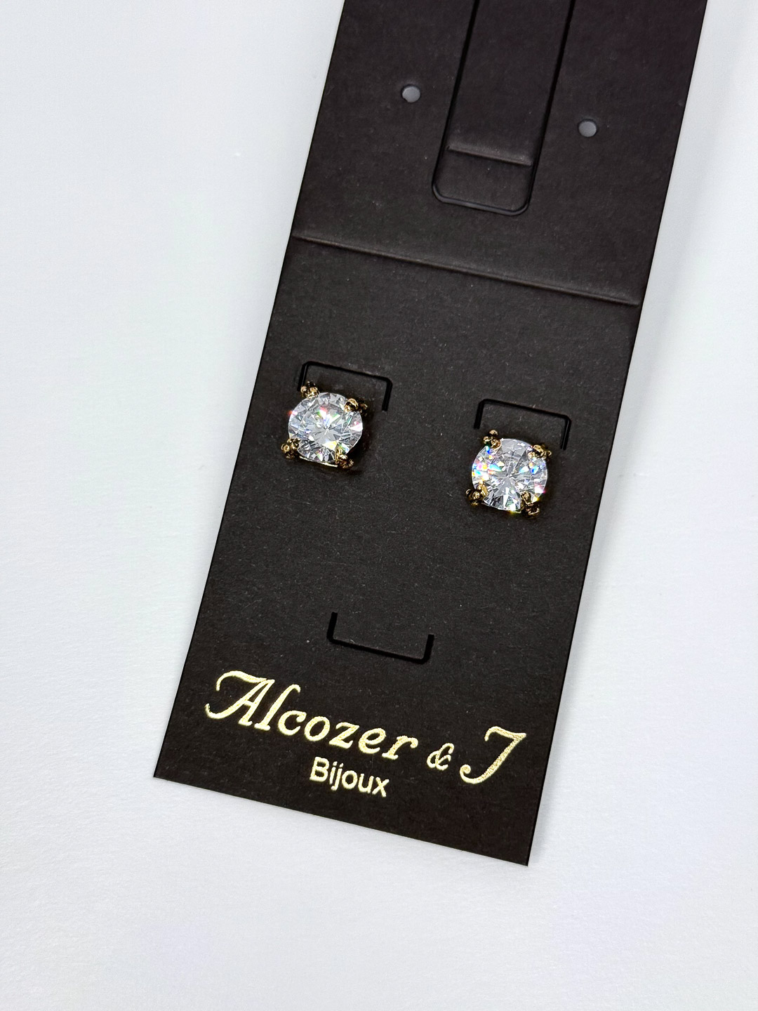Серьги Alcozer & J Swarovski прозрачные