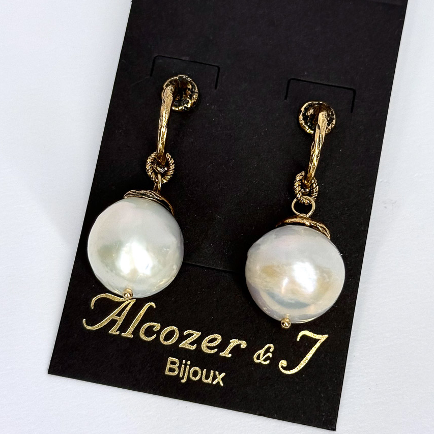 Серьги Alcozer & J с жемчугом