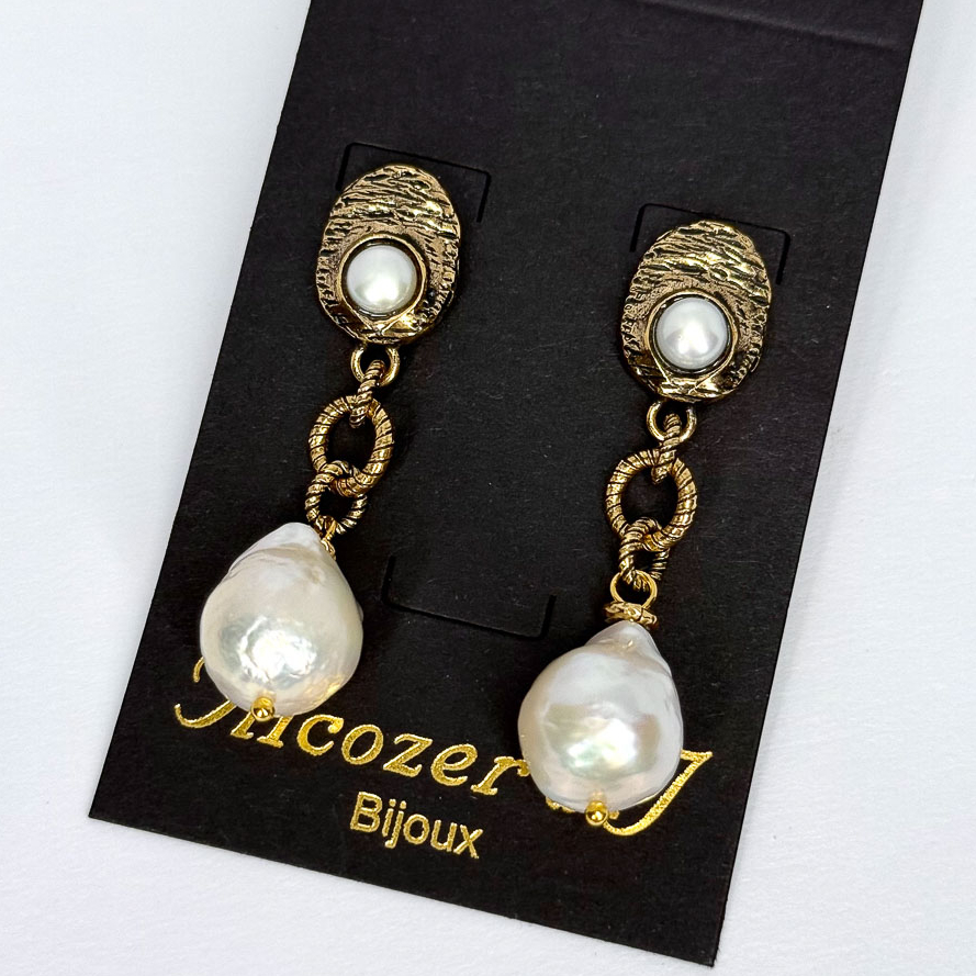 Серьги Alcozer & J с жемчугом