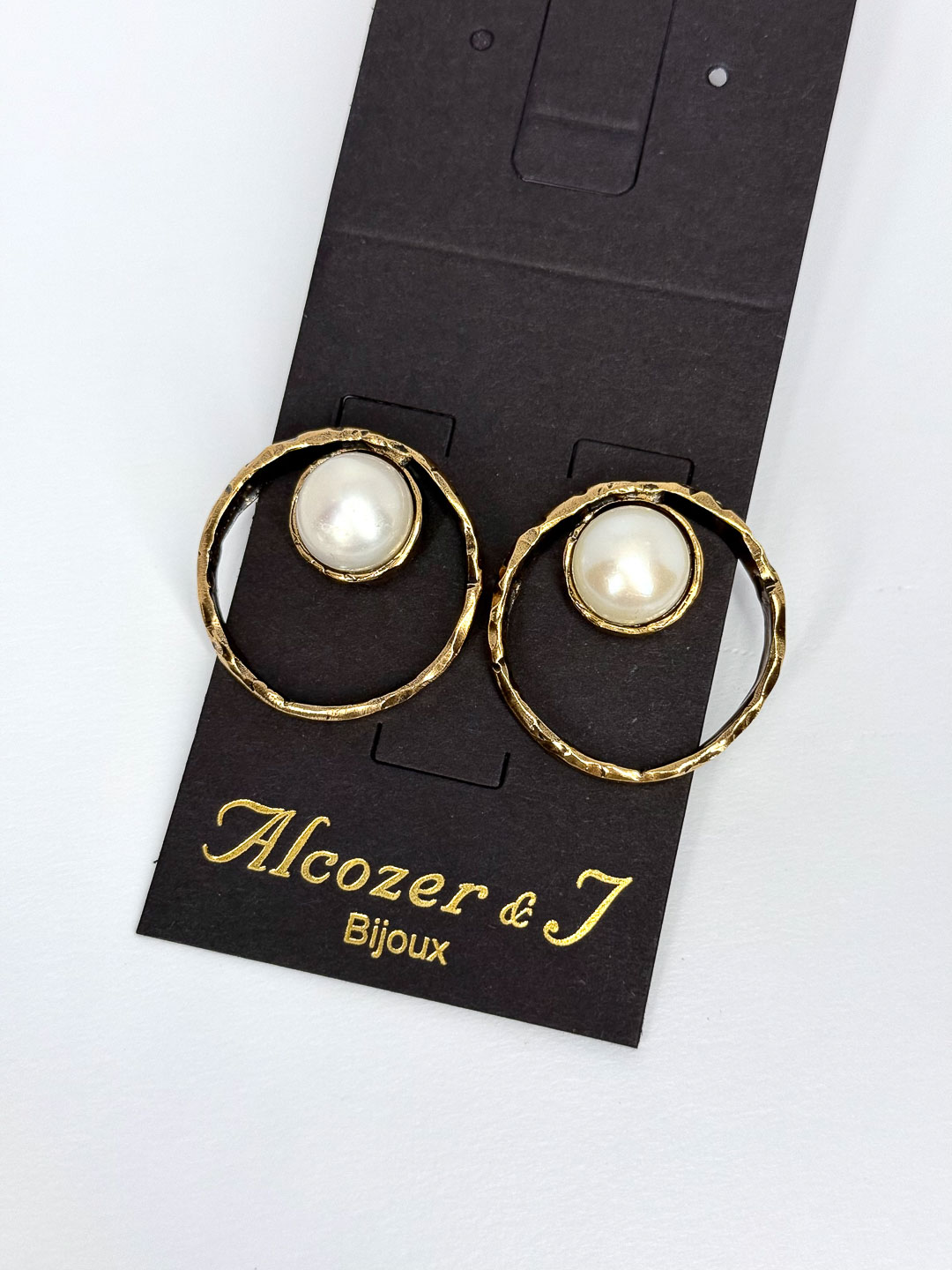 Серьги Alcozer & J с жемчугом O78GM25