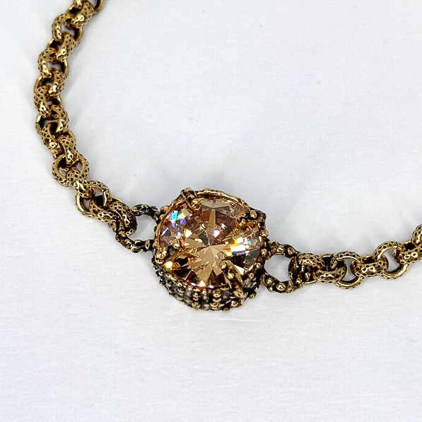 Браслет Alcozer & J Swarovski золотистый