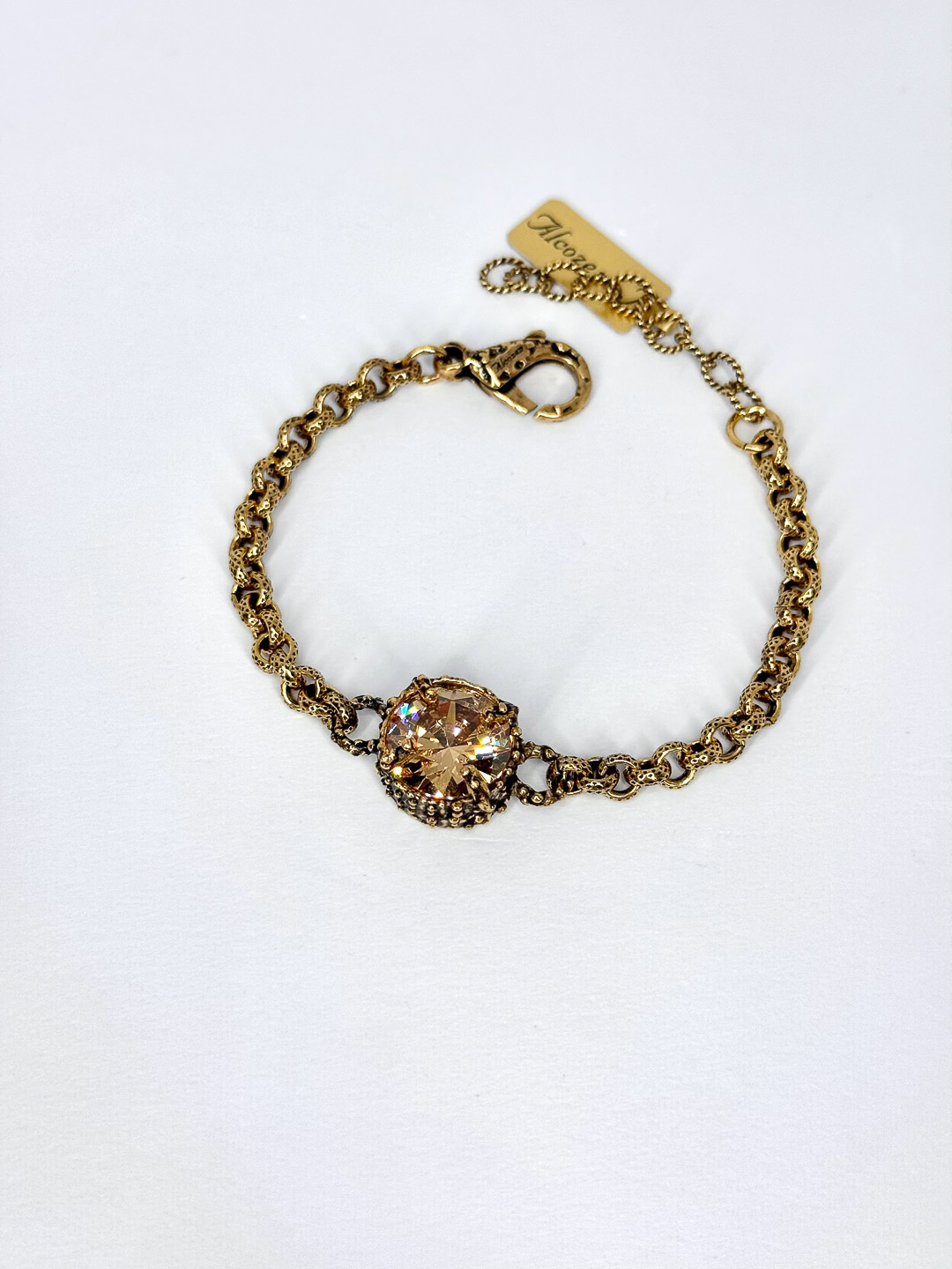 Браслет Alcozer & J Swarovski золотистый