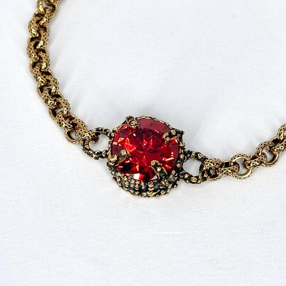 Браслет Alcozer & J Swarovski алый