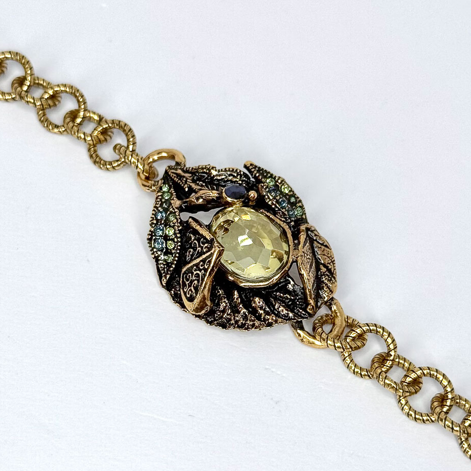 Браслет Alcozer & J с празиолитом, сапфиром и Swarovski