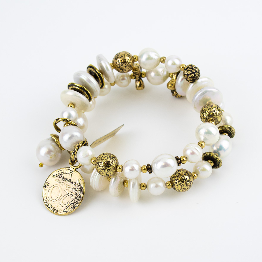 Браслет Alcozer & J с жемчугом