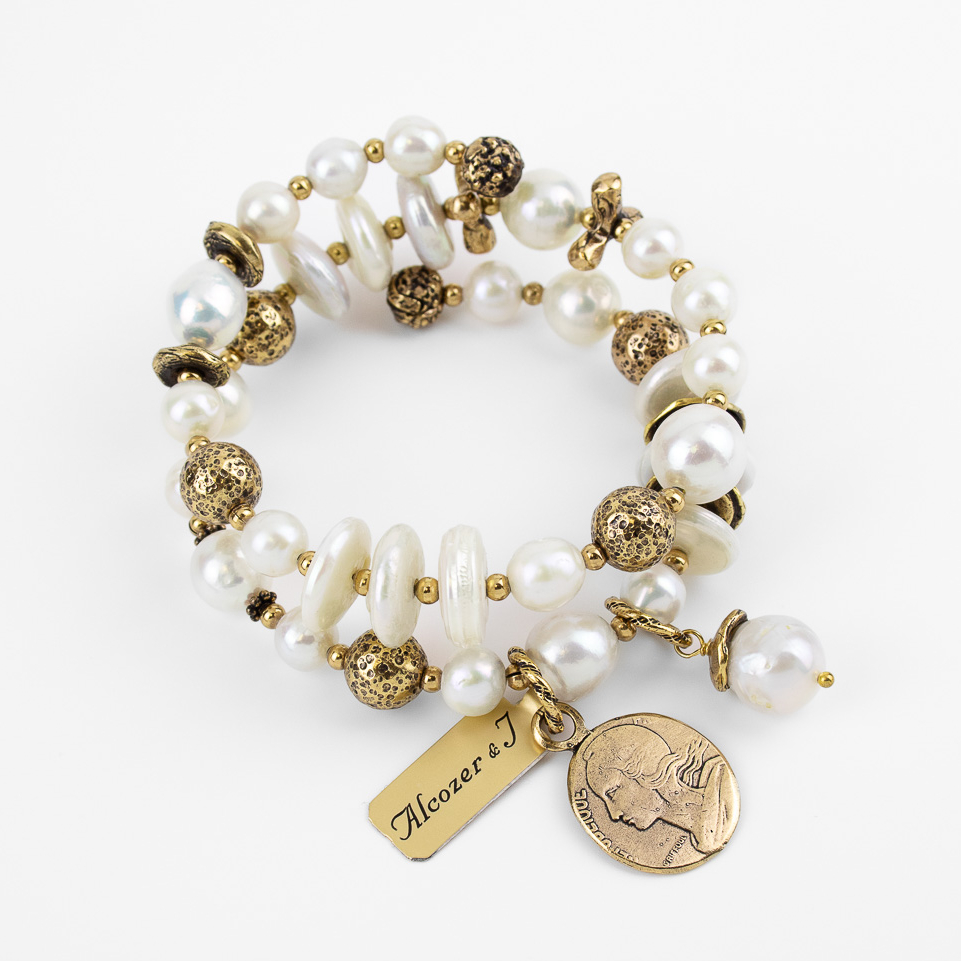 Браслет Alcozer & J с жемчугом
