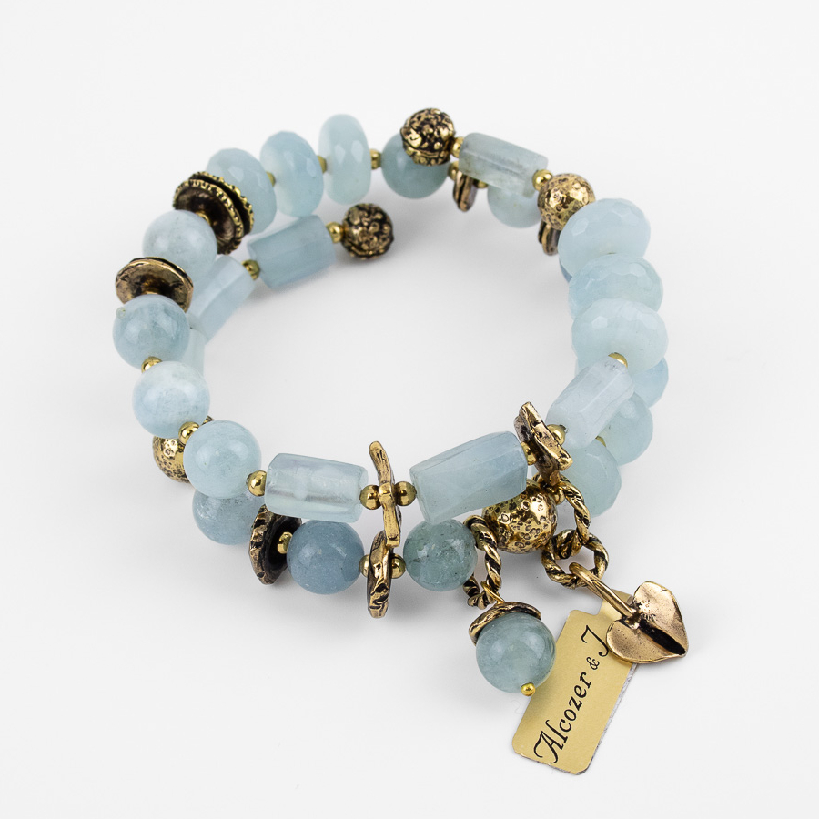 Браслет Alcozer & J с аквамарином