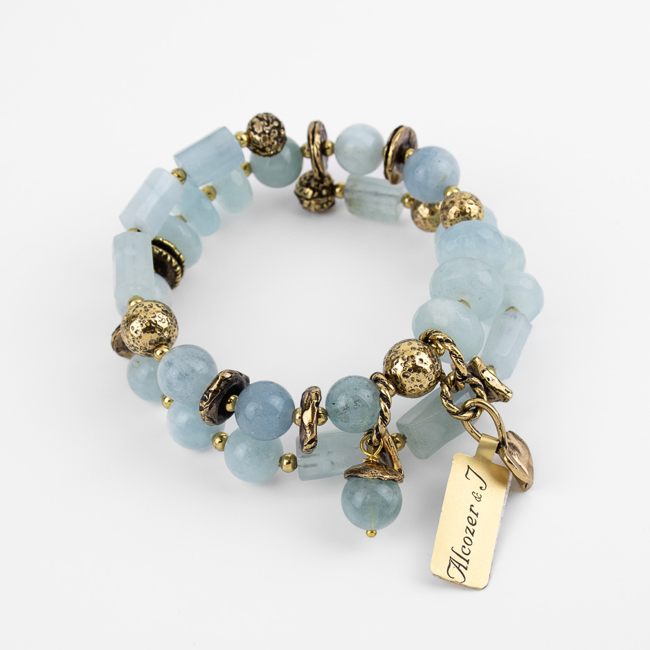 Браслет Alcozer & J с аквамарином