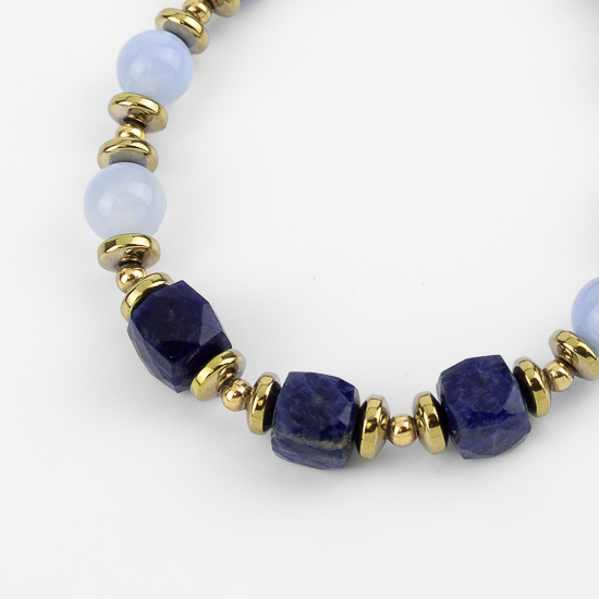 Браслет Alcozer & J с аквамарином и лазуритом