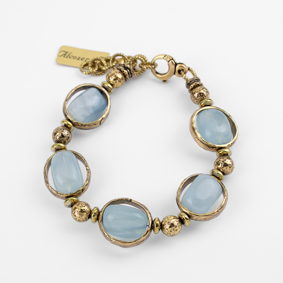 Браслет Alcozer & J с аквамарином
