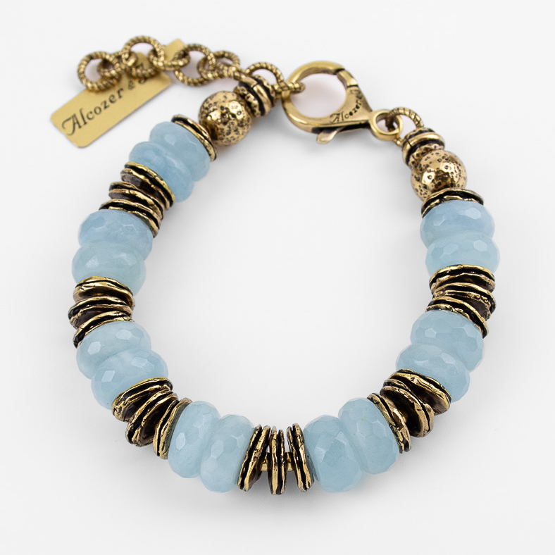 Браслет Alcozer & J с аквамарином