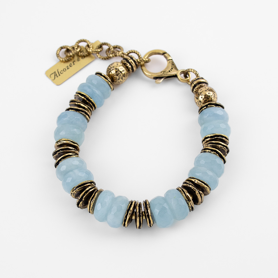 Браслет Alcozer & J с аквамарином