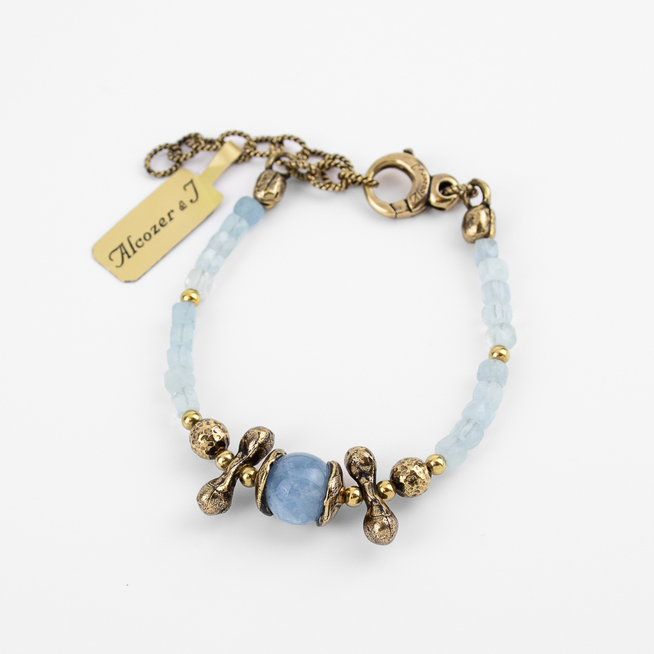 Браслет Alcozer & J с аквамарином