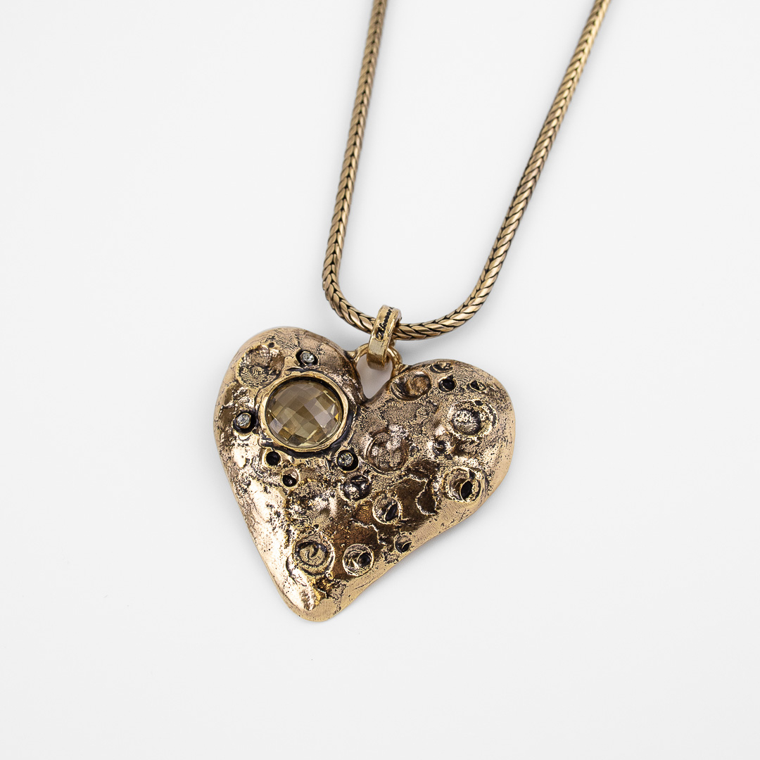 Колье Alcozer & J с цитрином и Swarovski