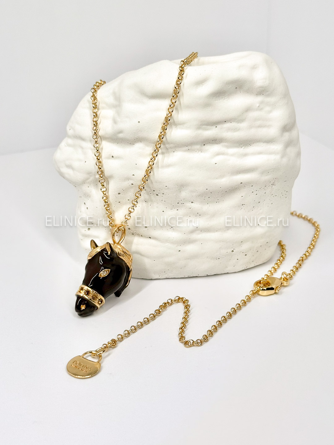 Колье Polina Firenze PE2543 Тёмно-коричневое