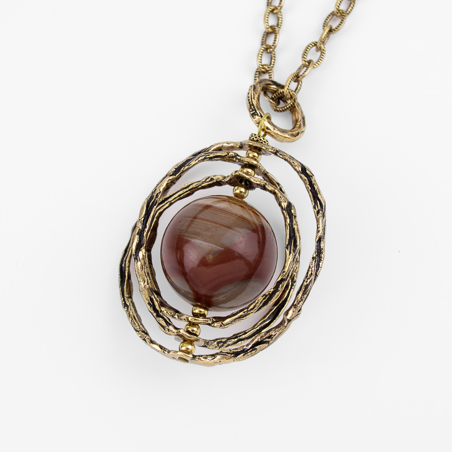 Колье Alcozer & J с агатом