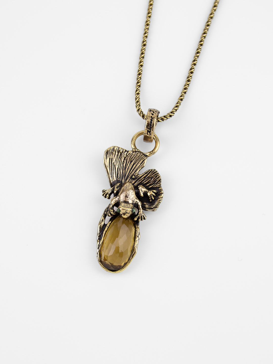 Колье Alcozer & J с цитрином и Swarovski