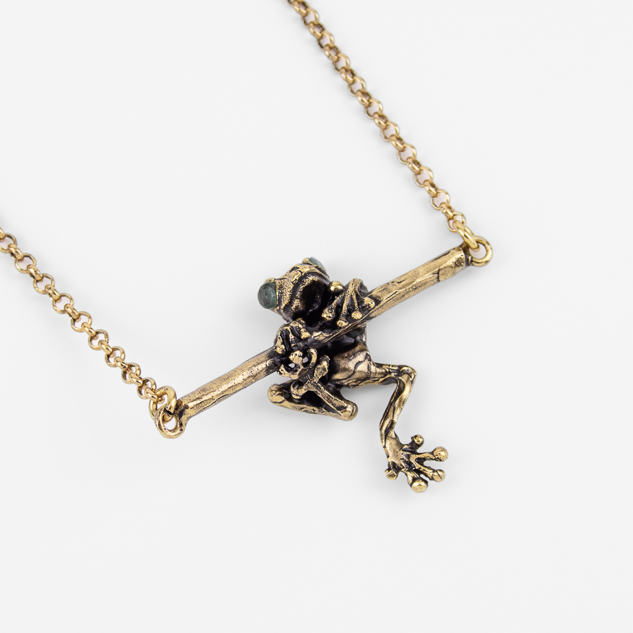 Колье Alcozer & J с изумрудом