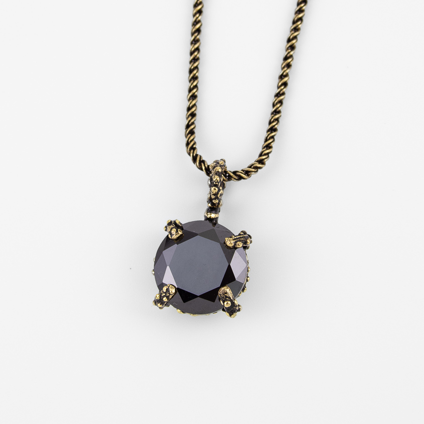 Колье Alcozer & J со Swarovski чёрный