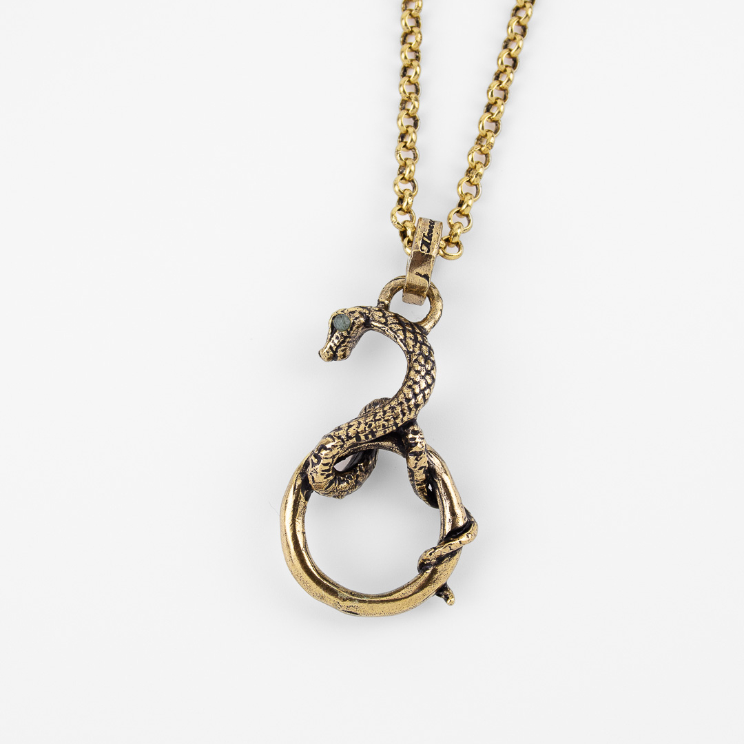 Колье Alcozer & J с изумрудом