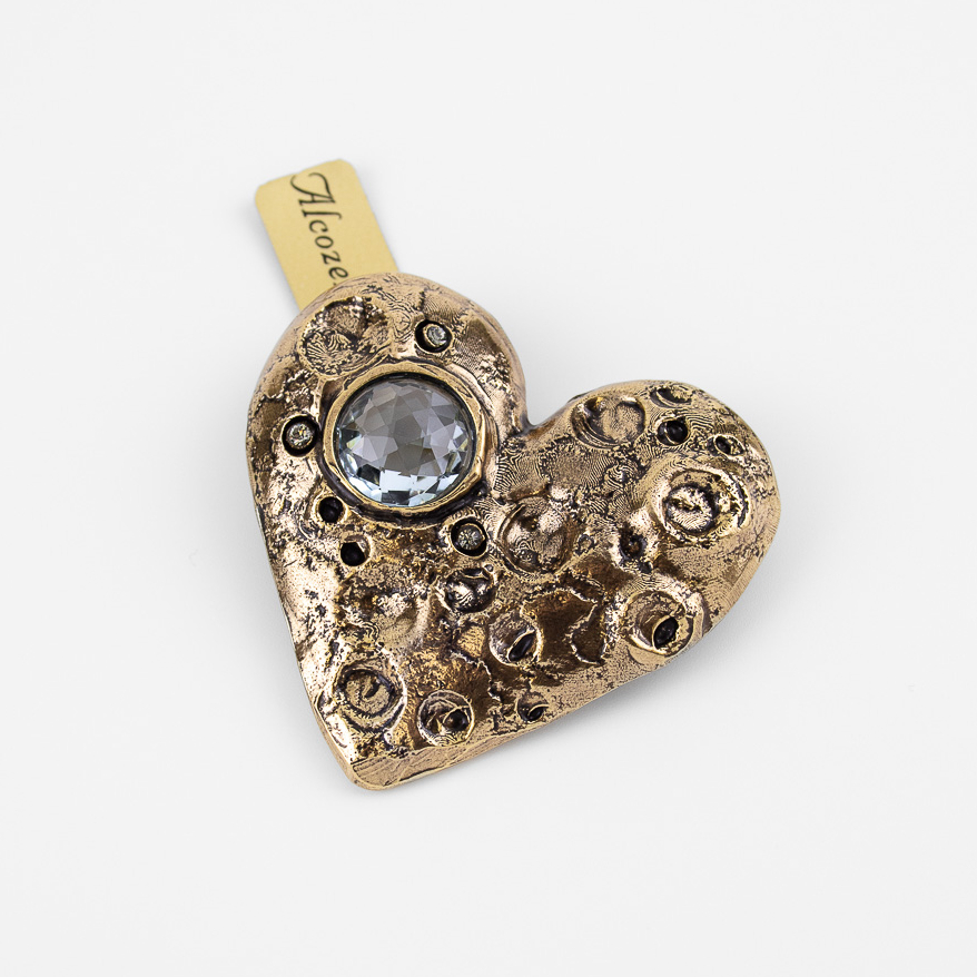 Брошь Alcozer & J с топазом и Swarovski