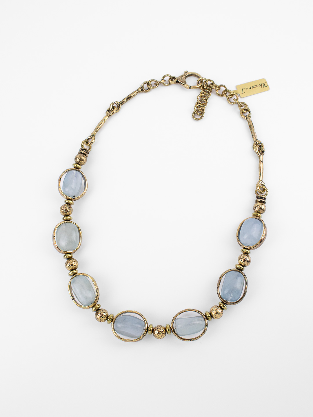 Колье Alcozer & J с аквамарином