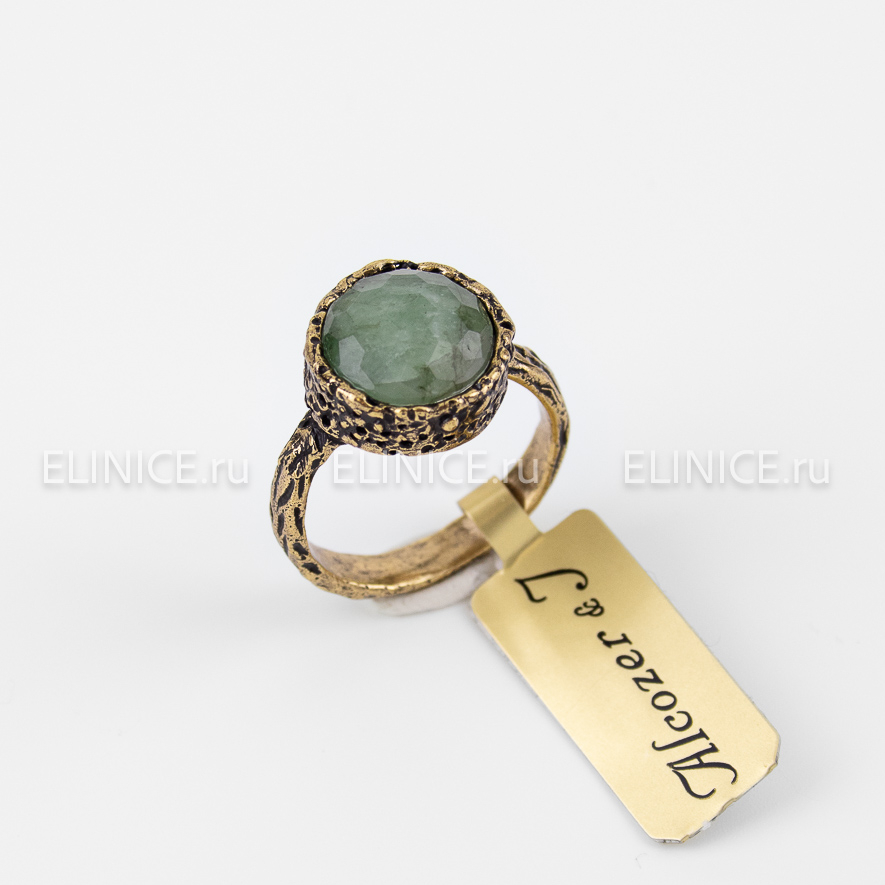 Кольцо ALCOZER & J с авантюрином