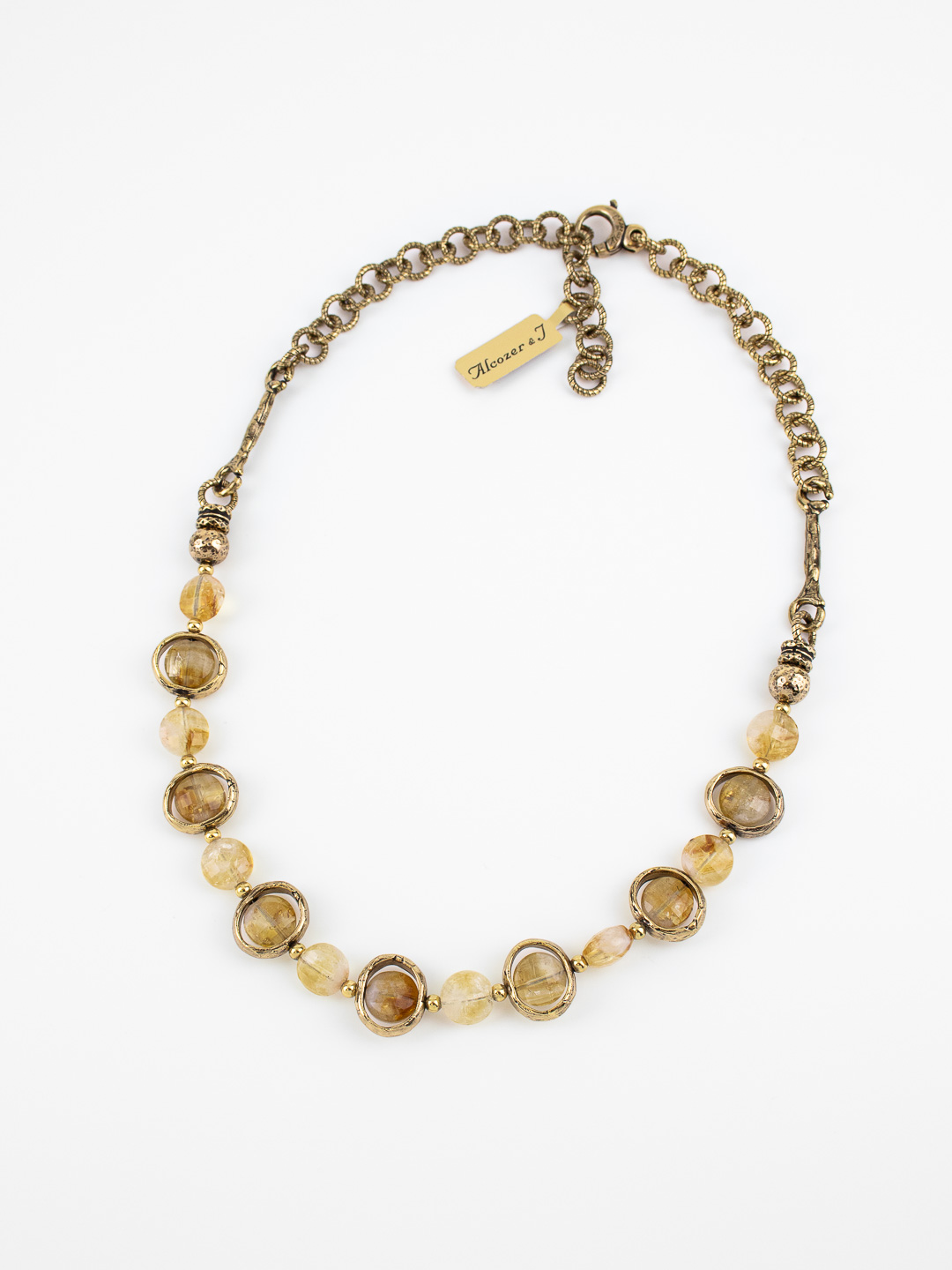 Колье Alcozer & J с цитрином