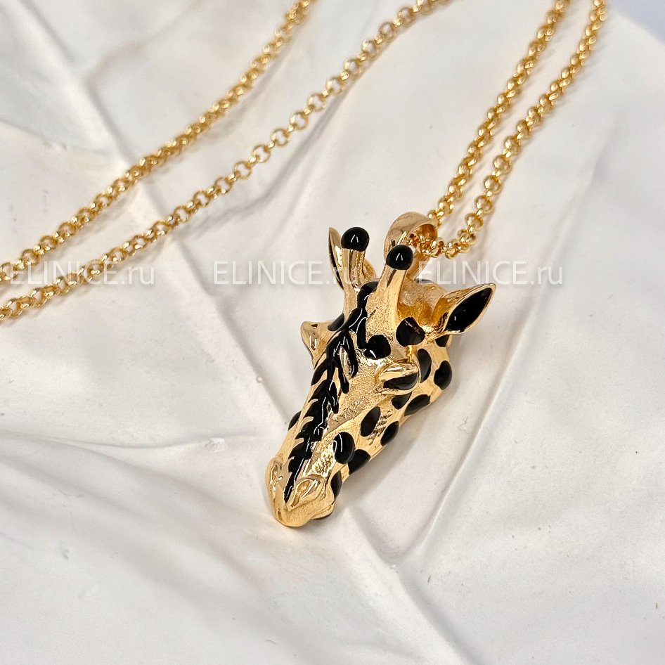 Колье POLINA FIRENZE жираф малый золотой PE4295