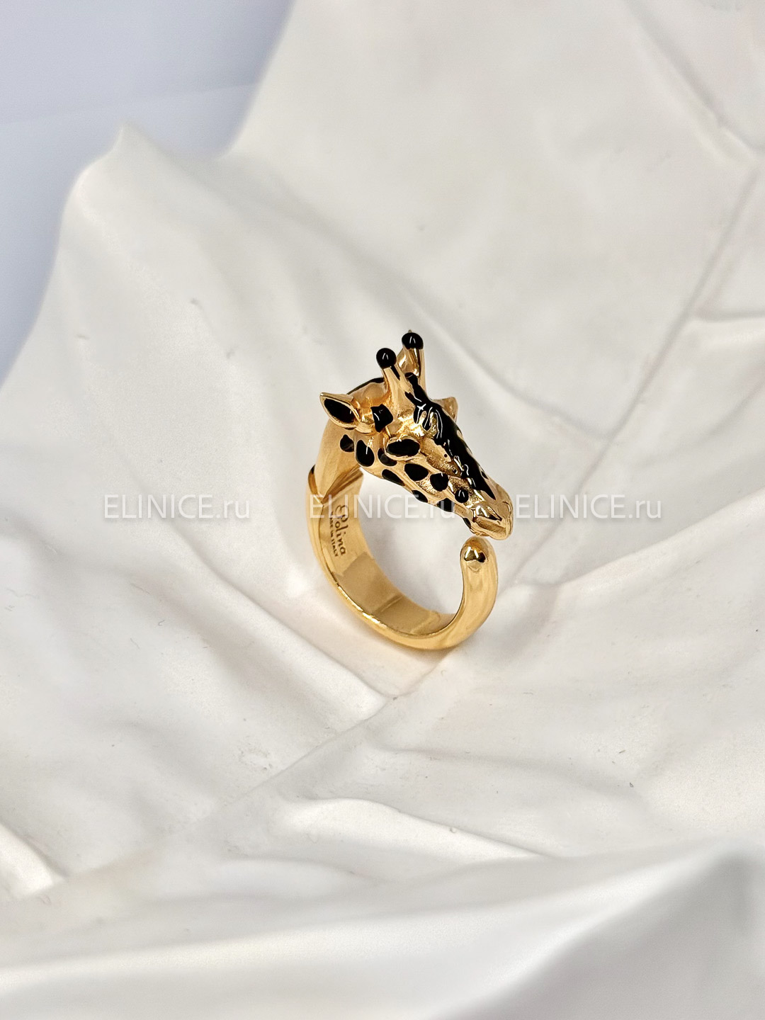 Кольцо POLINA FIRENZE AN4293 Жираф золотой