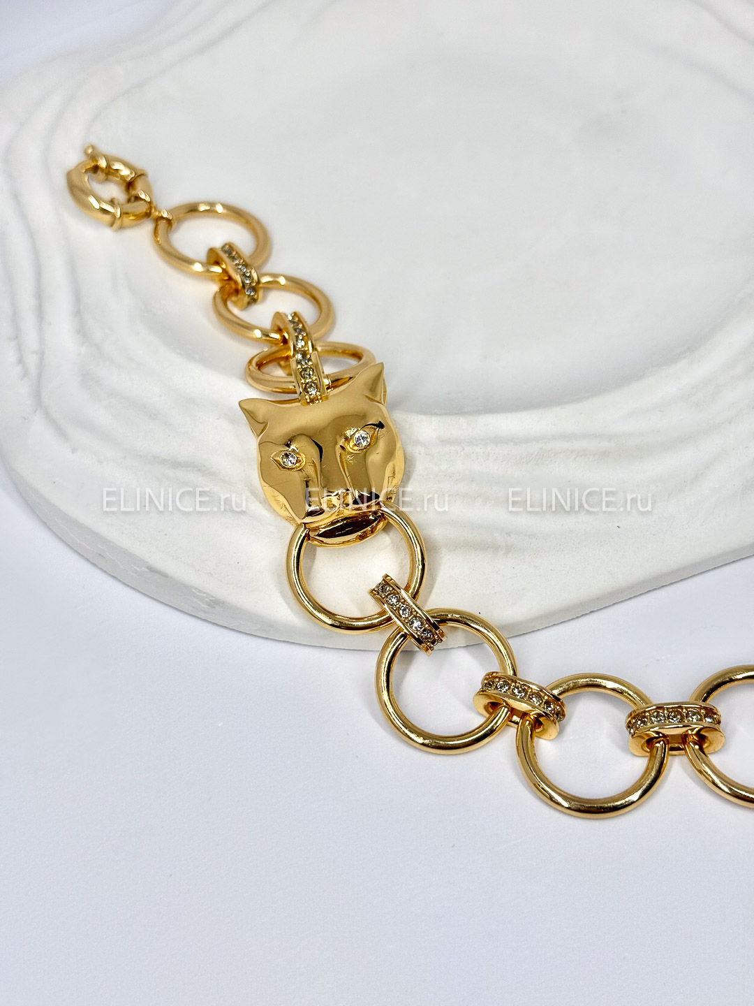 Браслет POLINA FIRENZE BR4312 Пантера золотая