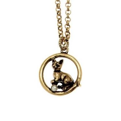 Колье ALCOZER & J C5602C с гранатом и жемчугом