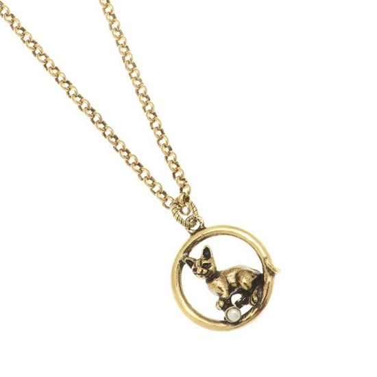 Колье ALCOZER & J C5602C с гранатом и жемчугом