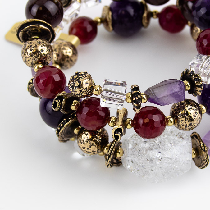 Браслет Alcozer & J микс камней