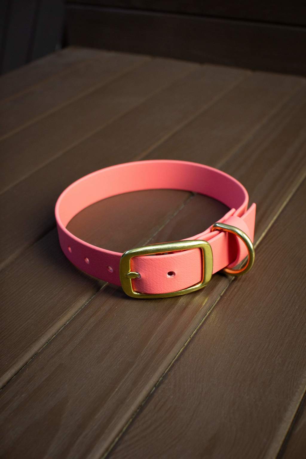 Ошейник из биотана коралловый, (S)