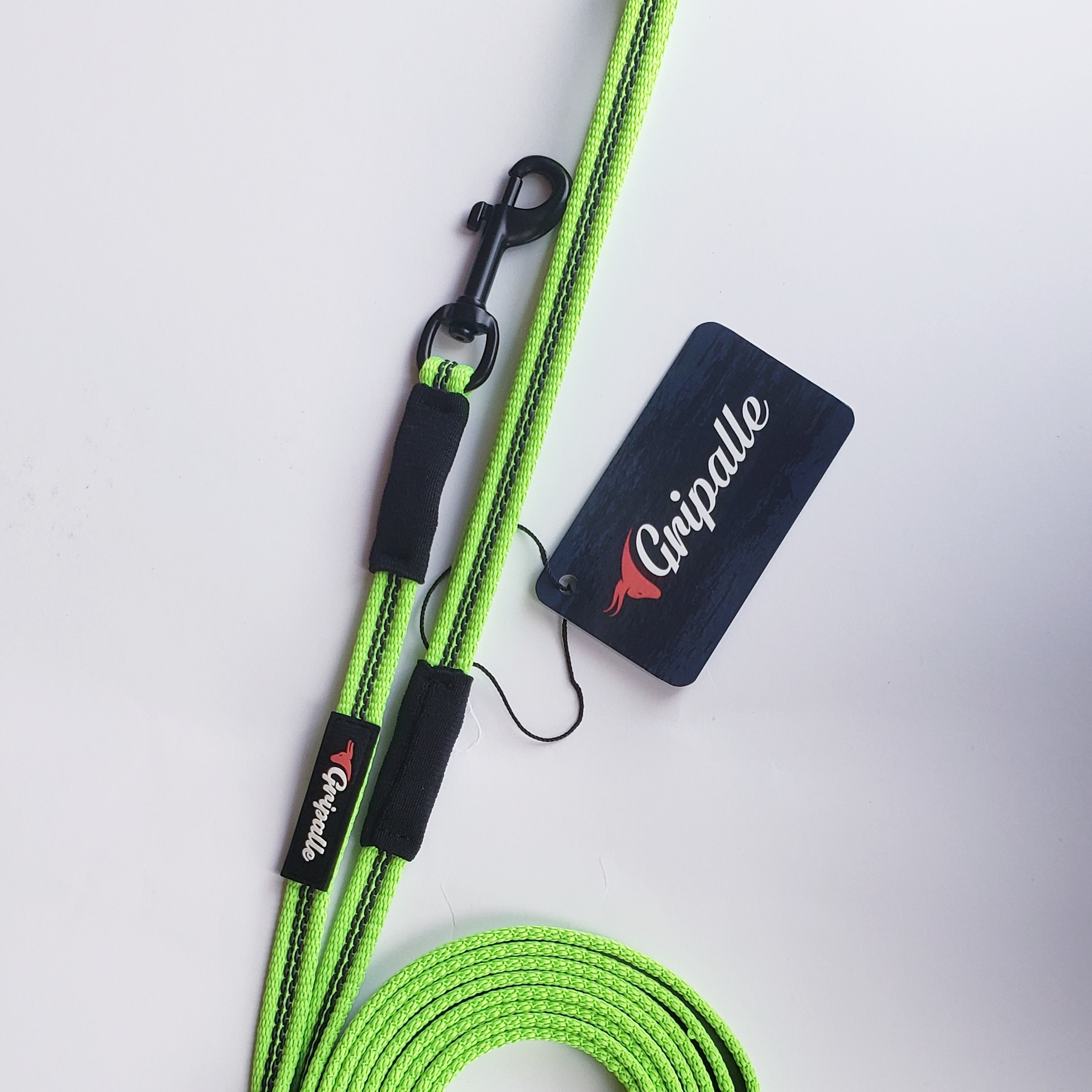 Поводок Gripalle салатовый  14мм 3 метра