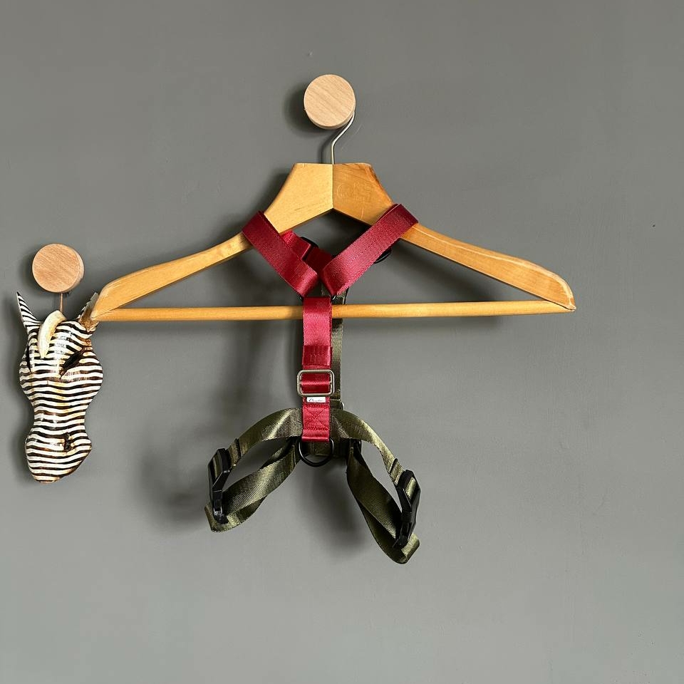 Шлейка Khaki&Wine