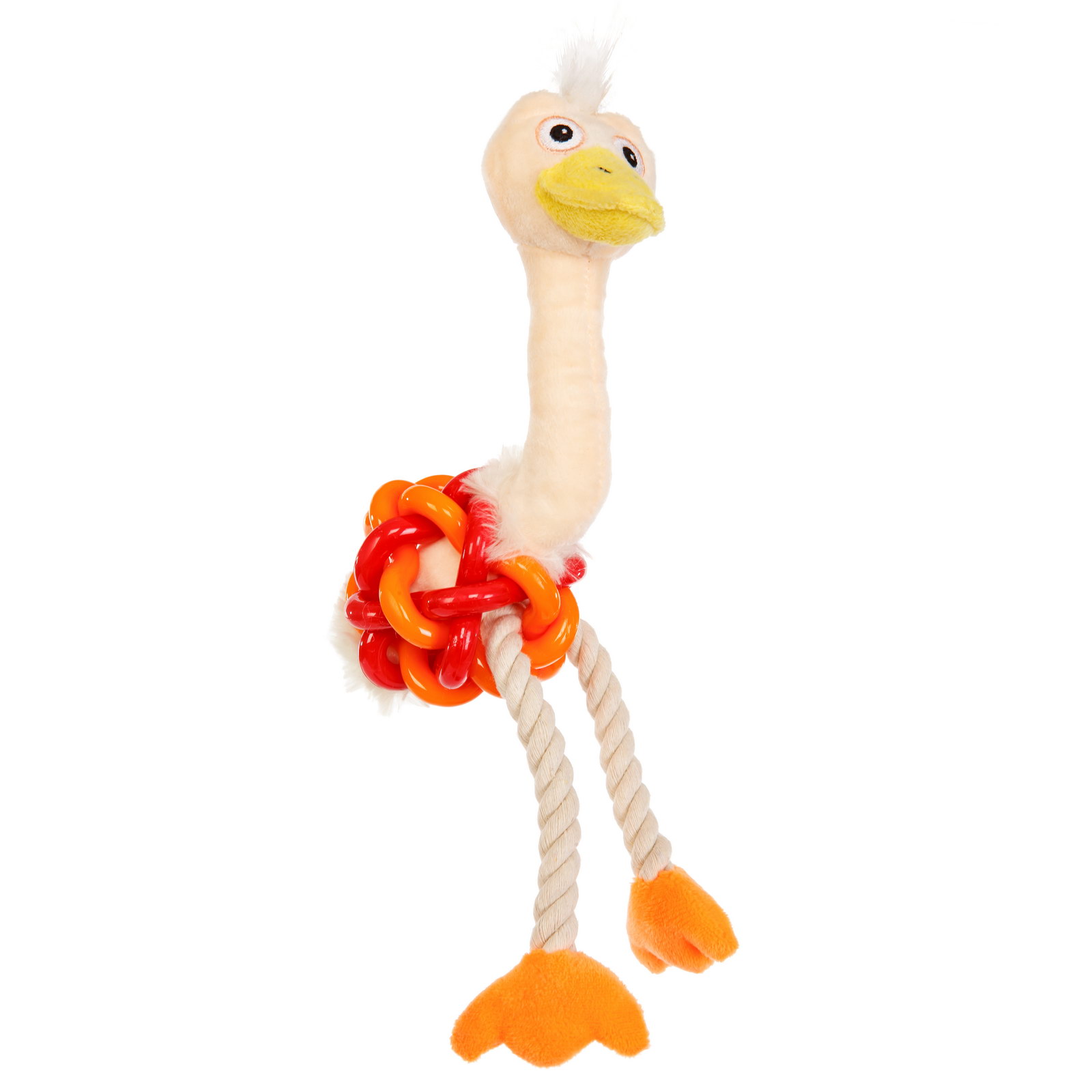 ZooZooZoo Игрушка для собак комбинированная "Страус Мини"