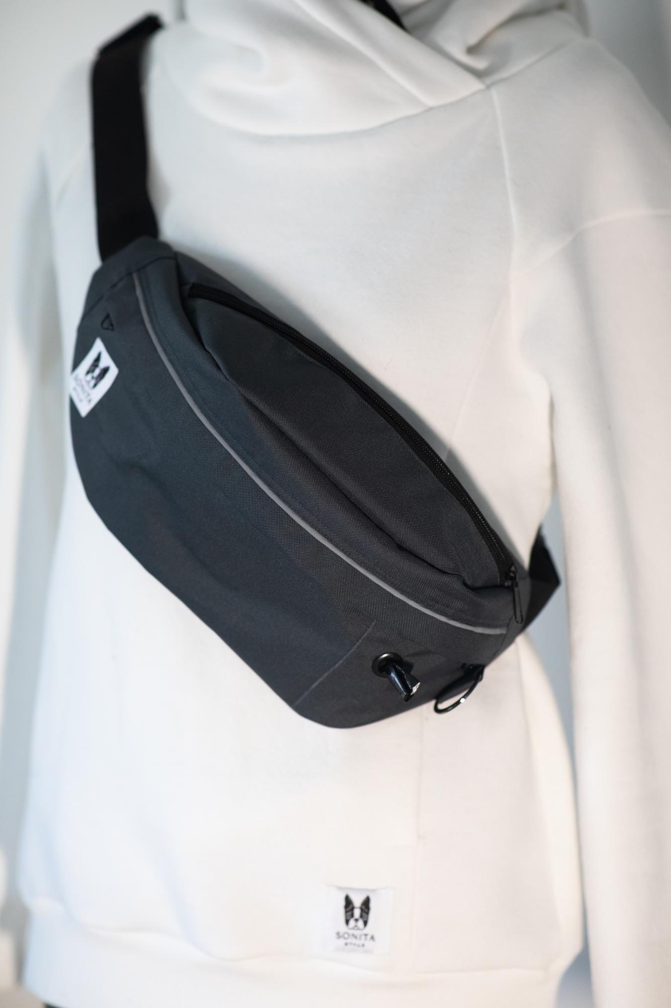 Поясная сумочка Sonita серая