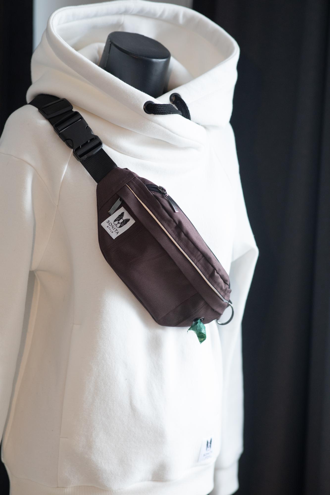 Поясная сумочка Sonita коричневая