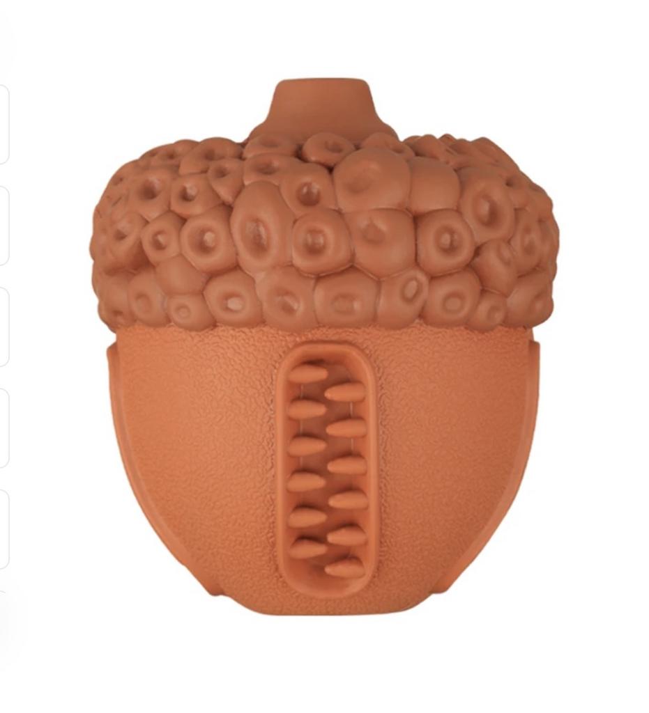 Игрушка Mr.Kranch для собак Орех с пищалкой 8.5*10 см коричневая с ароматом сливок