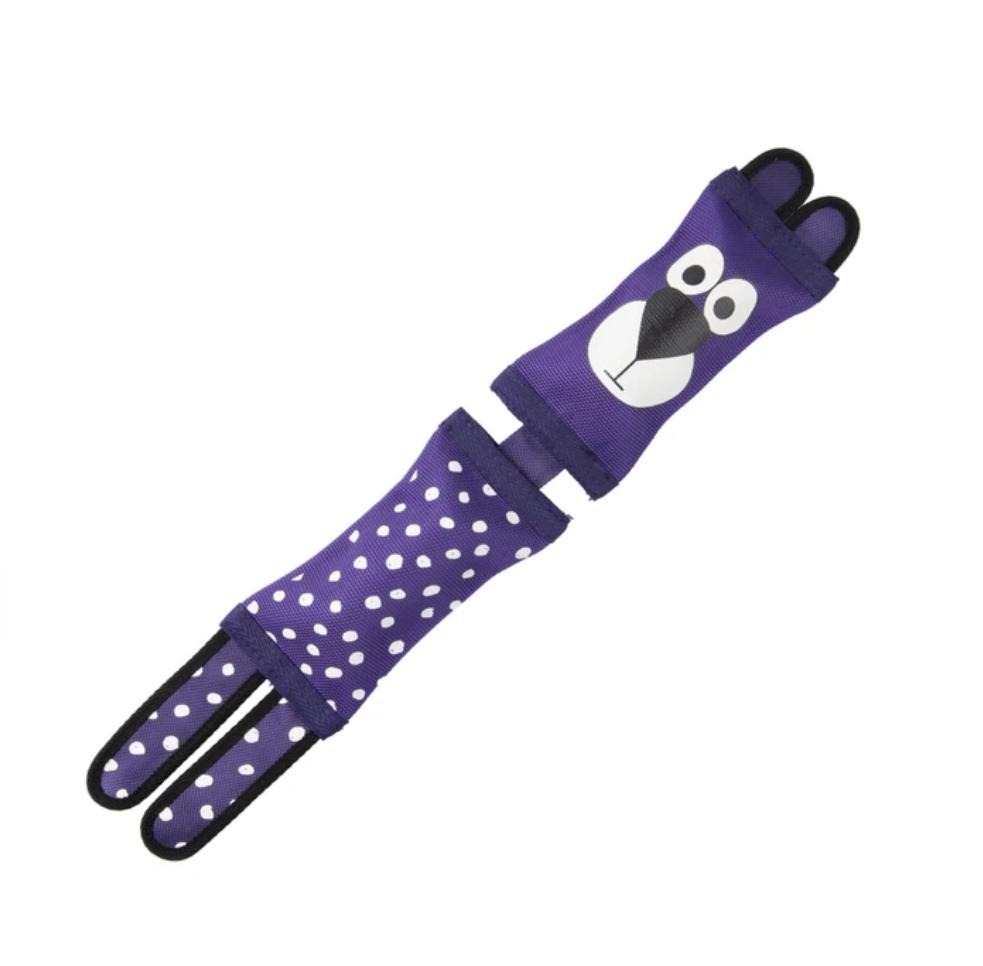 Игрушка Mr.Kranch для собак Медвежонок из пожарного шланга 50 см фиолетовая